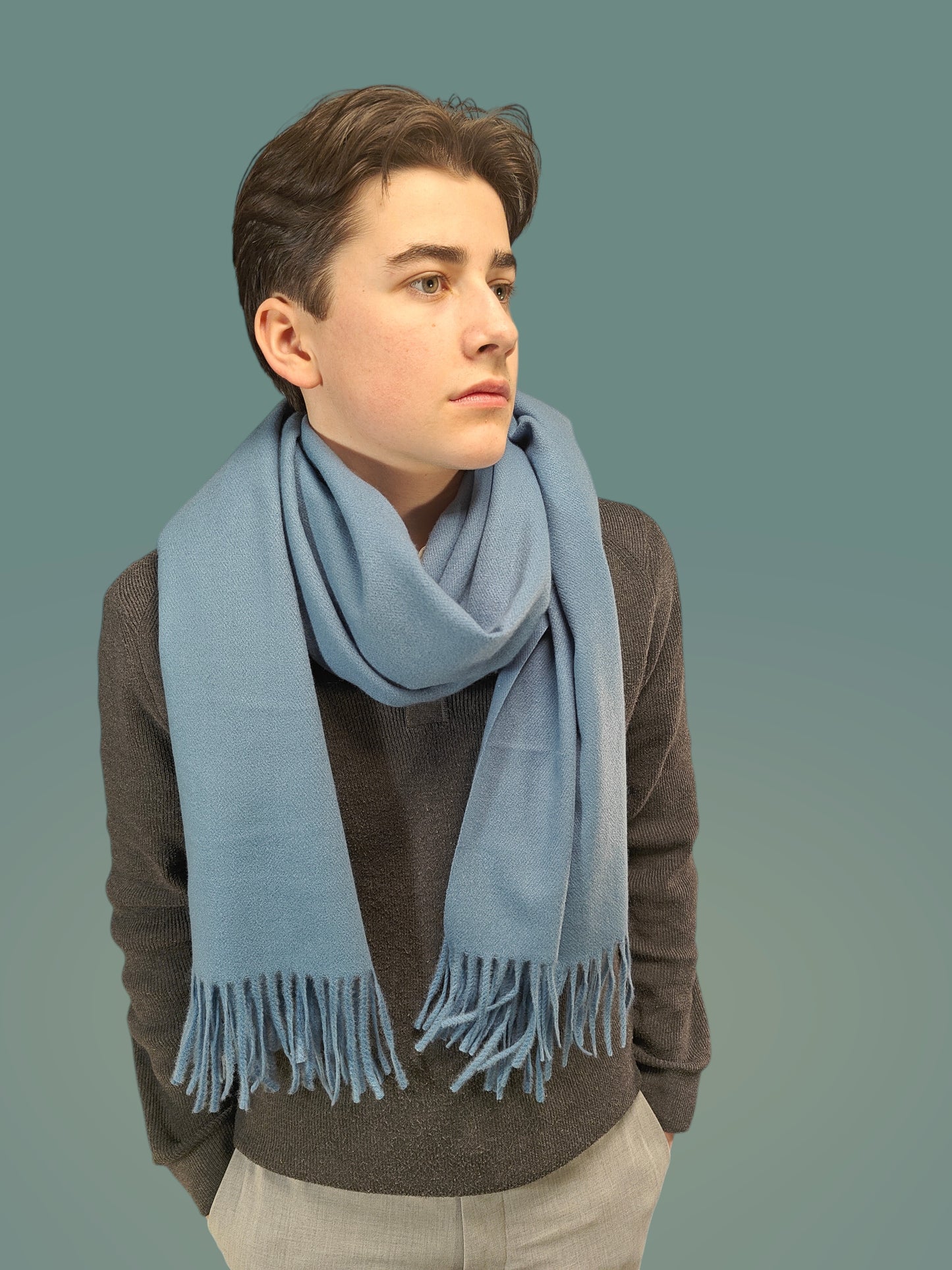 Mykt grått kasjmirskjerf