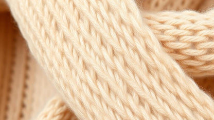 Lyst og mykt beige kasjmirskjerf