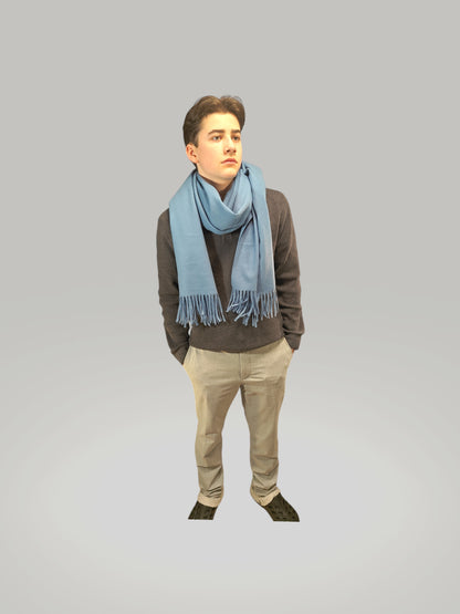 Mykt grått kasjmirskjerf